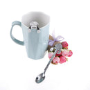 1PC stainless steel cartoon dog spoon dessert long handle coffee&tea spoon M&O