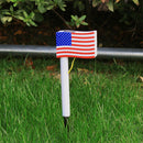 4pcs Solar LED Flag Lamp Spike Light Waterproof Antirust Outdoor Garden LawnLamp