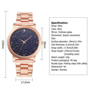 Women Business Watches Luxury Ladies Star Sky Analog Quartz Wristwatches