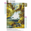 DIY Full Diamond Embroidery nature waterfall photo custom Diamond Painting