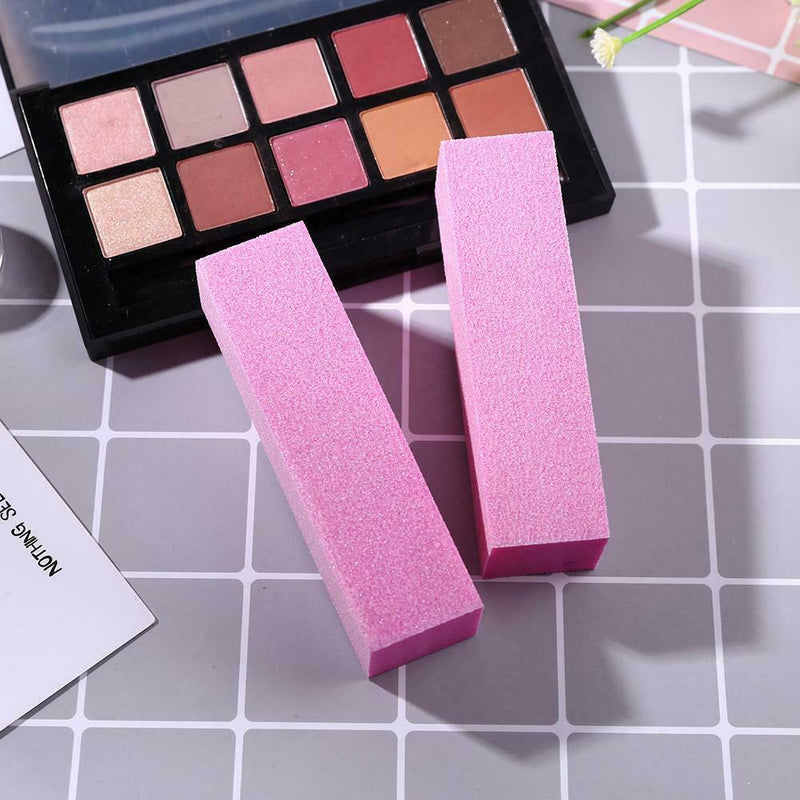 10pcs Sponge Nail Buffer Block Manicure Polish Buffing Sanding File Random Color