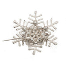 1X Stylish Elegant Christmas Snowflake Diamond Wedding Bridal Pin Brooches