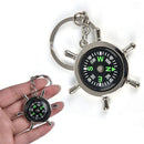 1pc Camping Hiking Compasses Outdoor Travel Portable Alloy Navigation Keychai@