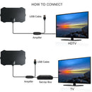 60-Mile Range Indoor Antenna TV Digital HD Skywire Digital HDTV 1080p A XDM