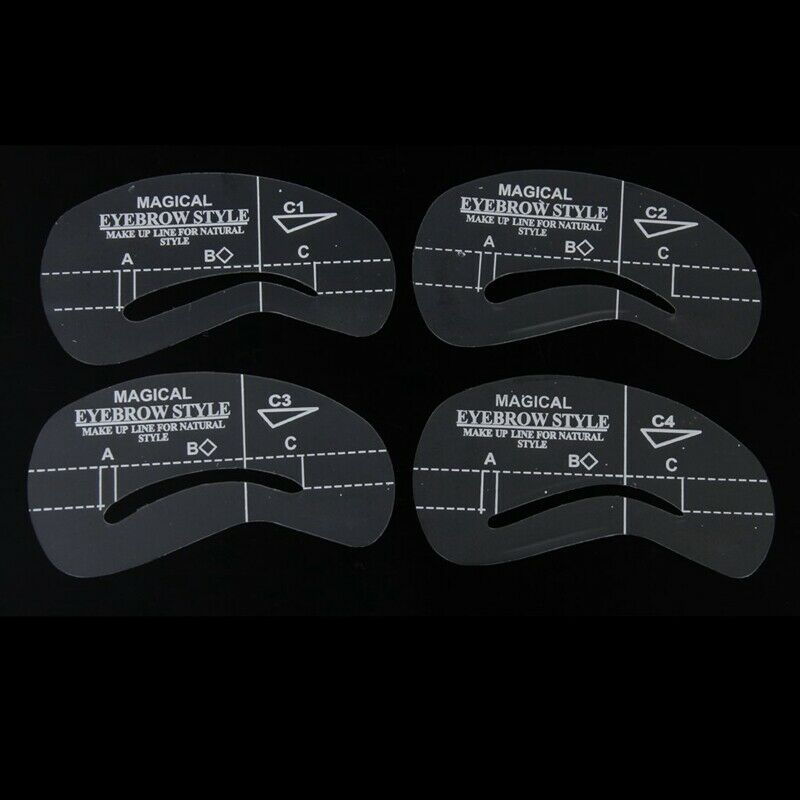 24Pcs Eyebrow Stencil Eyebrow Care Design Template Makeup Beauty Tool & 24P G8V5