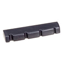 2 Pieces Slotted Nuts For 4 String Guitar Bass Replacement Parts Black