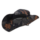 Outdoor Fishing Camping Hiking Sun Cap Round Rim Brim Men Women Hat Black M