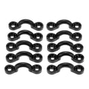 10 Pieces Kayak Pad Eyes + 20 Pieces Tri-Fold Rivets + 20 Pieces Screw Nuts,