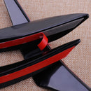 4x Front Bumper Protector Fins Body Spoiler Lip Canards Splitter Trim Refit hf