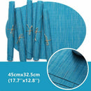Set Of 4 Placemats Heat-Resistant Table Mats Anti-Slip Dinner Place Mat Pvc