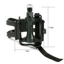 1 Pair Mountain Road Bike Fixed Gear Bicycle Pedals with Toe Clips Straps