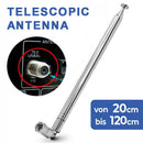 Car 120cm 10 Section FM Radio Audio Telescopic Antenna Replacement F Connector