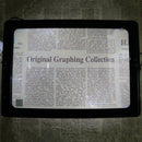 Large Magnifying Glass Page 3X Magnifier, Rectangular LED Lighted Illuminated