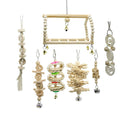 14 x Wooden Toys with Bell for Medium Parrots and Birds Like Amazon, African