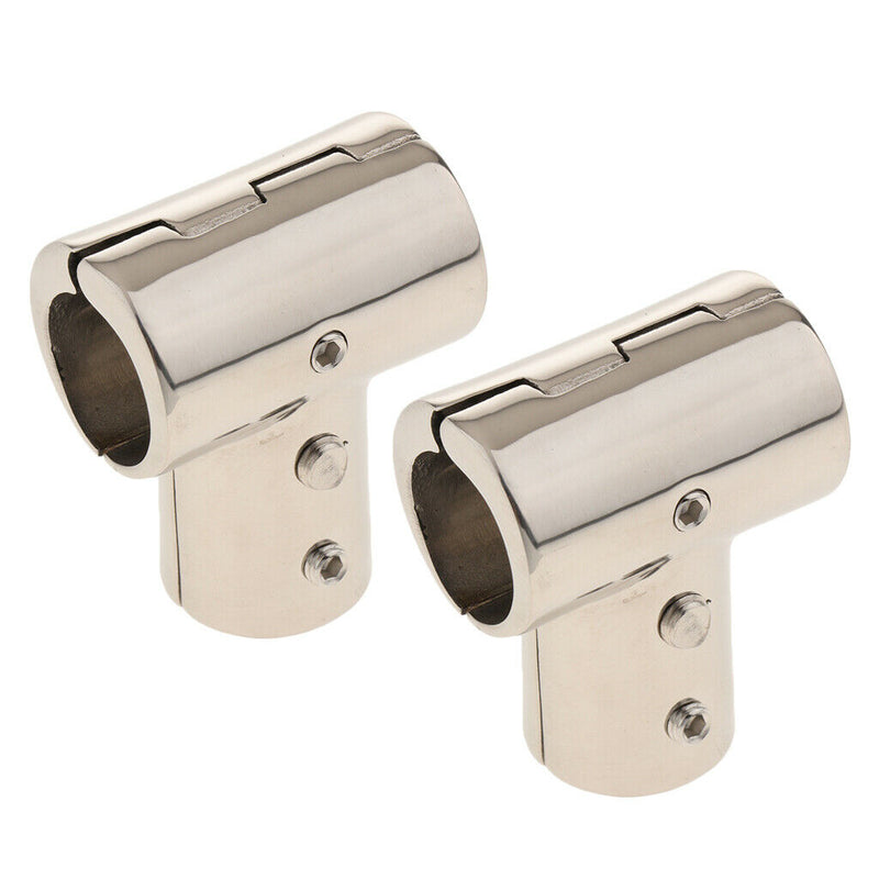 2 X Handrail Fittings For Heavy-duty Boats 22mm Connector