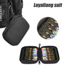 16pcs Spinner Baits Metal Sequin Spoon Lures with Hard Shell EVA Carry Case