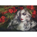 5D DIY Full Drill Diamond Painting Flower Cool Beauty Cross Stitch Ornament A