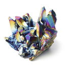 Natural Quartz Crystal Rainbow Titanium Cluster Mineral Specimen Healing Stone//