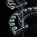 Multi-functional & Practical Acrylic 12 Holes Clear Brush Holder Organizers and