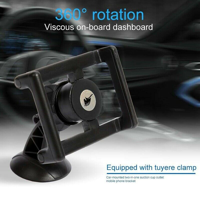 Universal Car Phone Holder For 3.5-6 Inch Phone 360 Rotation Car Stand Supp Q8G7