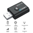 2 in 1 Bluetooth Transmitter Media Speaker Adapter 3.5mm Audio Receiver Dongle