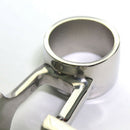 Right end fixed 90 degree 316 stainless steel marine double leg bracket 25mm