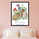 Two Dogs DIY Cross Stitch Kit 14CT Stamped Embroidery Home Decor (D236)