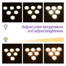 warm cold infrared light and dimmable control Round remote 6X cabinet LED