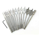 15 Pc Hex Shank Spade Drill Flat Wood Drill Bits Tool Kit | 6-25mm Pra MKH