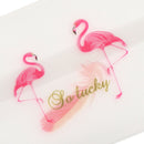 100pcs Flamingo Cookie Bag Candy Nougat Scrub Sealing Plastic Bag Party Gi3C