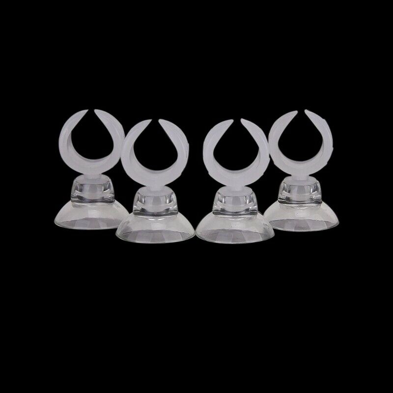 4pcs Suction Cups + 4pcs Clips for Aquarium Water Pipe/Heating Rod/Glass Ai Q6B7