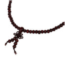 Buddhist Prayer 5mm Brown Sandalwood Beads Necklace