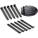10Pcs New black PCI slot cover dust filter blanking plate hard steel