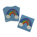 20pcs rainbow printed happy birthdaypaper napkins wedding party decor supplie!j