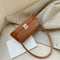 Classic Women Handbag PU Leather Shoulder Bag Shopping Totes (Light Brown) A#S