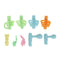 8pcs/Set Children Pencil Holder Pen Writing Aid Grip Posture Correction Tool Hot