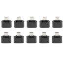 10pcs Micro USB Male to USB 2.0 Female Adapter OTG Converter For Android Black
