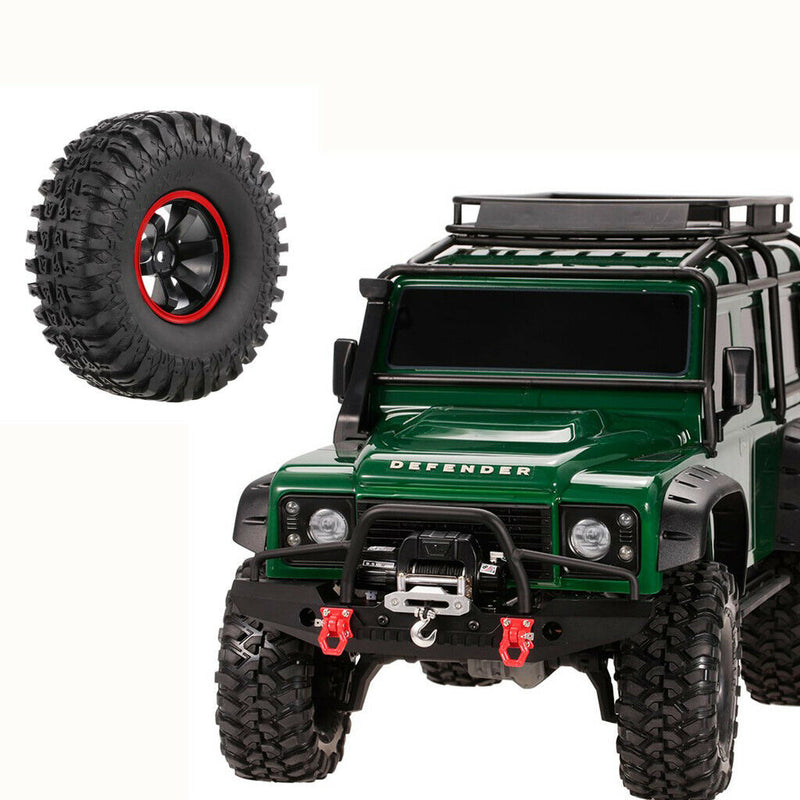 115mm Rubber Tire 1.9" Rim for 1/10 RC4WD D90 TF2 RC Crawler Off-Road Buggy