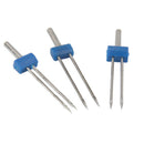 3x Stretch Twin Needles Double Needle + Adjustable Bias Binder Presser Foot