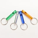 2X Survival Whistle Emergency Alert Whistle with Key Chain Hiking Campings LJ