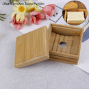 Bamboo Soap Dish Wooden Soap Tray Holder Storage Soap Rack Plate Box ContainerME