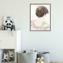 5D DIY Special Shaped Diamond Painting Cute Girl Cross Stitch Embroidery