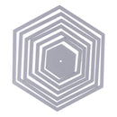 Hexagon Spiral Metal Cutting Dies  Scrapbooking Embossing DIY Paper Card Die Cut