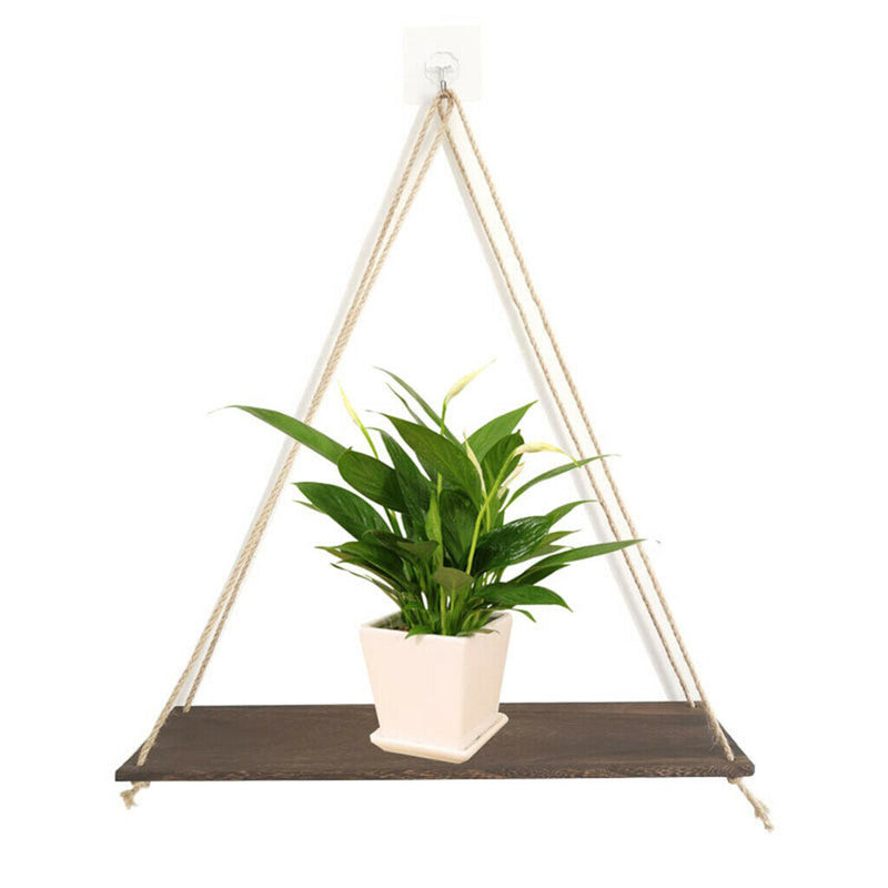6pcs Decorative Hanging Wall Mounted Shelves Garden Hanging Shelves Decor