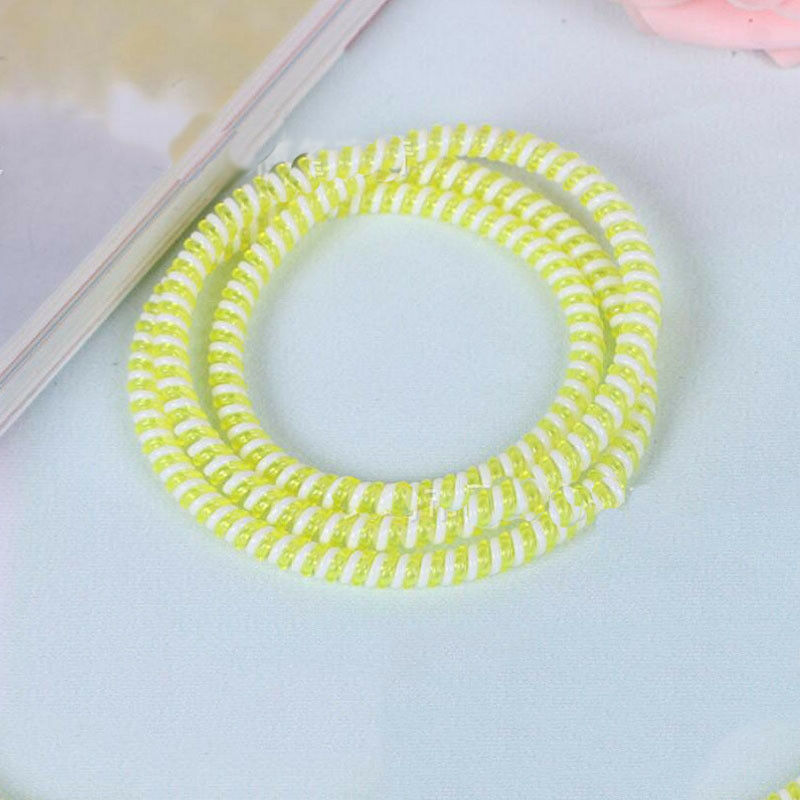 10 x Spring Protector Cover Cable Cord For Phones USB Data Sync Charging Cables