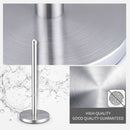 1X(Stainless Steel Kitchen Roll Paper Holder Bathroom Toilet Paper Stand Ti