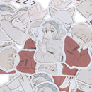 45pcs cartoon heart lovely lovers DIY Diary Craft Stickers Scrapbooking decor BX