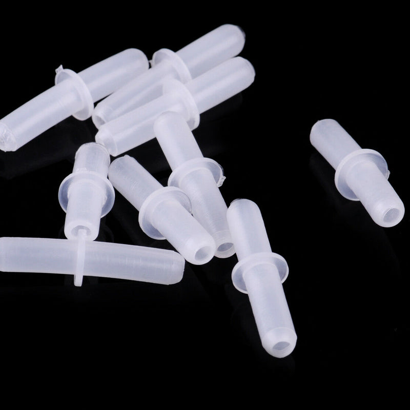50pcs Plastic Aquarium Air Pump Line Tube Tubing Joints Straight Connectors 4mm