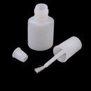 10Ml white plastic gel refillable bottle with brush nail polish oil bottle C8