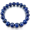 10mm Cuff Link Wrist Blue Lapis Lazuli Stone Buddha Prayer Beads Woman, Man O6P9